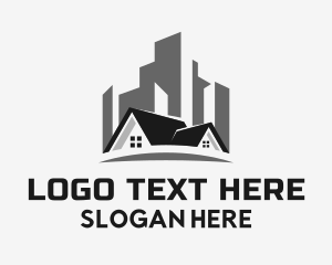 Roofing - House Roofing Real Estate logo design