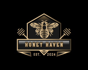 Apiary - Honey Bee Apiary logo design