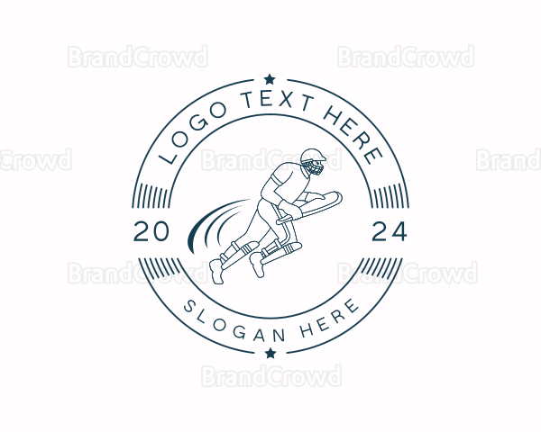 Sports Cricket Player Logo