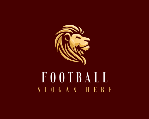 Golden Lion Animal Logo