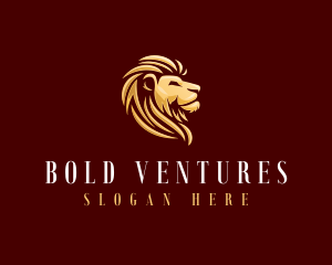 Golden Lion Animal logo design