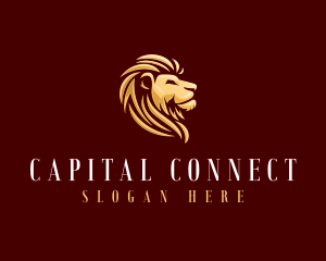 Golden Lion Animal logo design