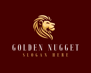 Golden Lion Animal logo design