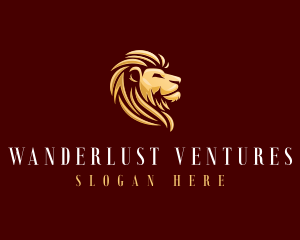 Golden Lion Animal logo design