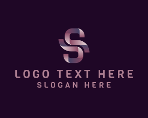 App - Modern Ribbon Letter S Business logo design