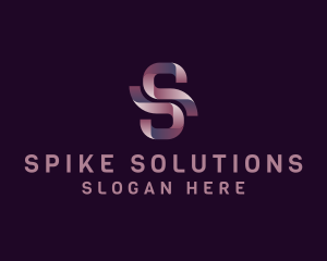 Modern Ribbon Letter S Business logo design