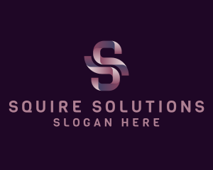 Modern Ribbon Letter S Business logo design