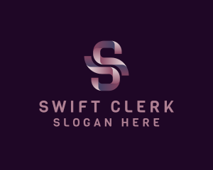 Modern Ribbon Letter S Business logo design