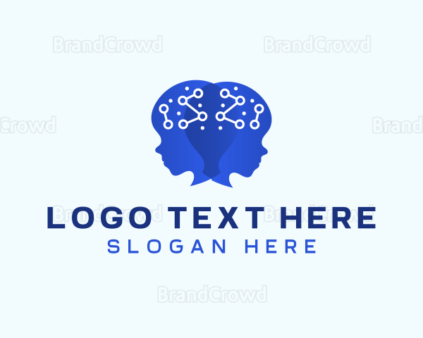 Ai Brain Idea Logo