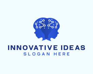 Ai Brain Idea logo design