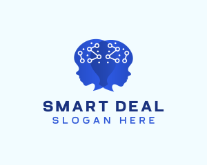 Ai Brain Idea logo design