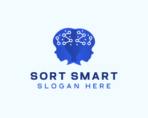 Ai Brain Idea logo design