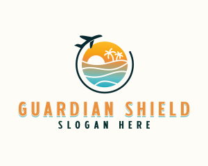 Resort - Tropical Beach Vacation logo design