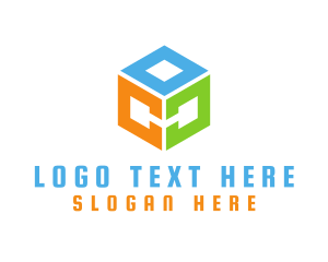 Letter Oc - Modern Creative Cube logo design