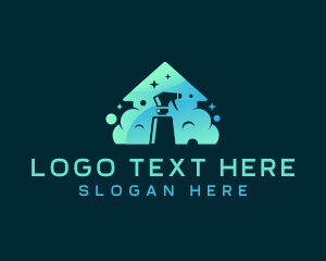 Cleaning - House Cleaning Sanitation logo design
