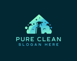 House Cleaning Sanitation logo design