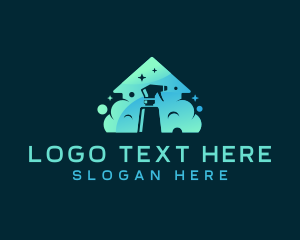 Clean - House Cleaning Sanitation logo design