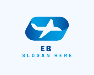 Tour Guide - Gradient Airplane Trip logo design