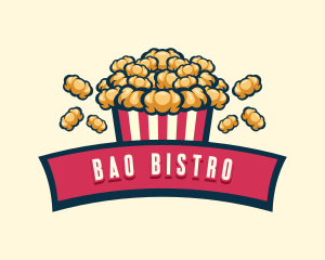 Fun Popcorn Bistro  logo design