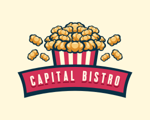 Fun Popcorn Bistro  logo design