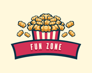 Fun Popcorn Bistro  logo design