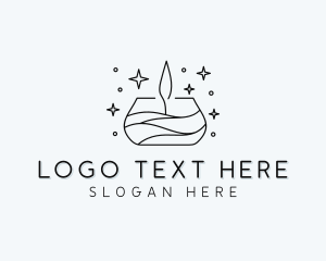 Candle Wax - Decor Scented Candle logo design