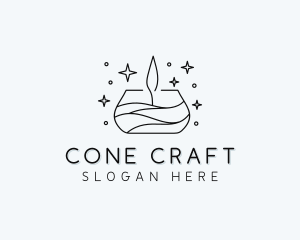 Decor Scented Candle logo design