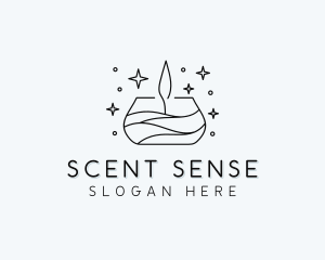 Decor Scented Candle logo design