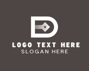 Letter D - Star Notary Court logo design