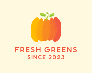 Vegetable - Autumn Pumpkin Vegetable logo design