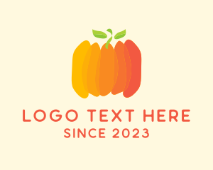 Vegetable - Autumn Pumpkin Vegetable logo design