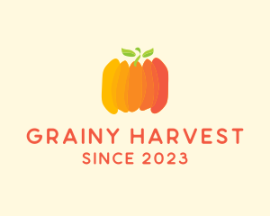 Pumpkin Vegetable Harvest logo design