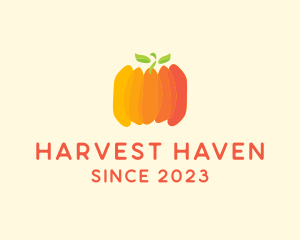 Pumpkin Vegetable Harvest logo design