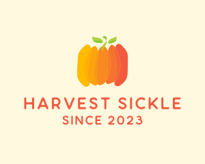 Pumpkin Vegetable Harvest logo design