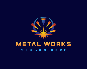 Metal - Metal Laser Fabrication logo design