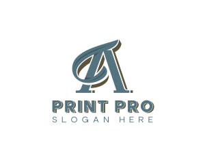 Printer - Elegant Antique Vintage logo design