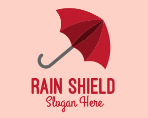 Umbrella - Red Umbrella Weather logo design