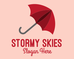 Red Umbrella Weather logo design