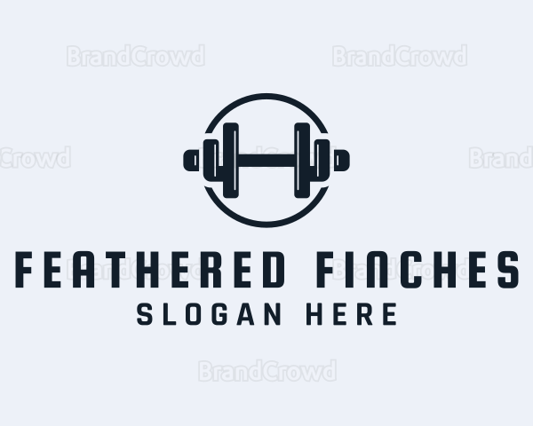 Gym Fitness Dumbbell Logo