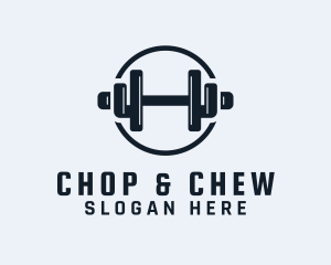 Crossfit - Gym Fitness Dumbbell logo design