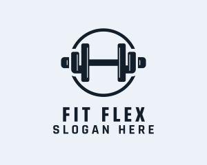Fitness - Gym Fitness Dumbbell logo design