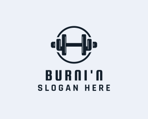 Gym Fitness Dumbbell logo design