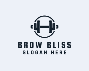 Gym Fitness Dumbbell logo design