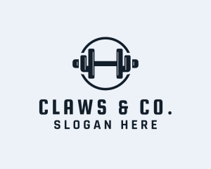 Gym Fitness Dumbbell logo design