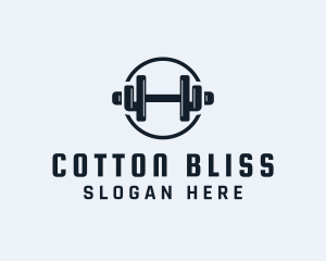 Gym Fitness Dumbbell logo design