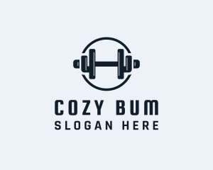 Gym Fitness Dumbbell logo design