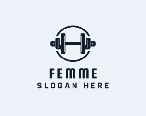 Gym Fitness Dumbbell logo design