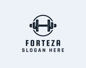 Gym Fitness Dumbbell logo design