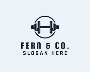 Gym Fitness Dumbbell logo design