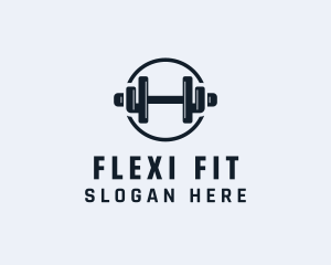 Gym Fitness Dumbbell logo design